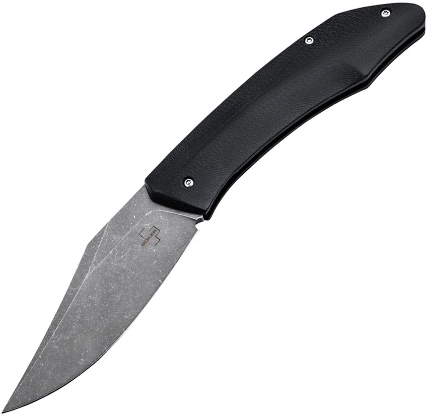 Boker Samo Saur Slip Joint Knife Black G-10 (3.4" Acid SW) 01BO499