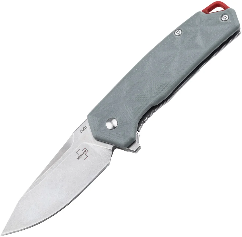 Boker Gemtek Frame Lock Knife Gray G-10 (2.83" Stonewash D2) 01BO553