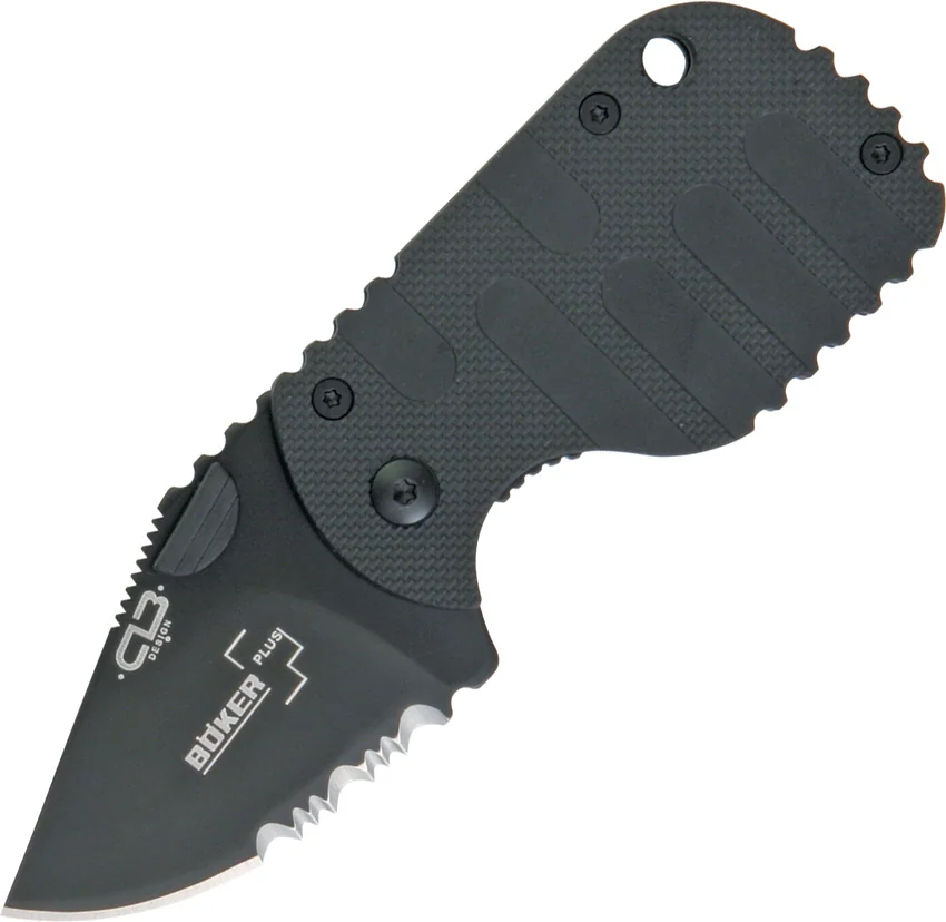 Boker Subcom F Tactical Frame Lock Knife (1.875" Black Serr) 01BO586