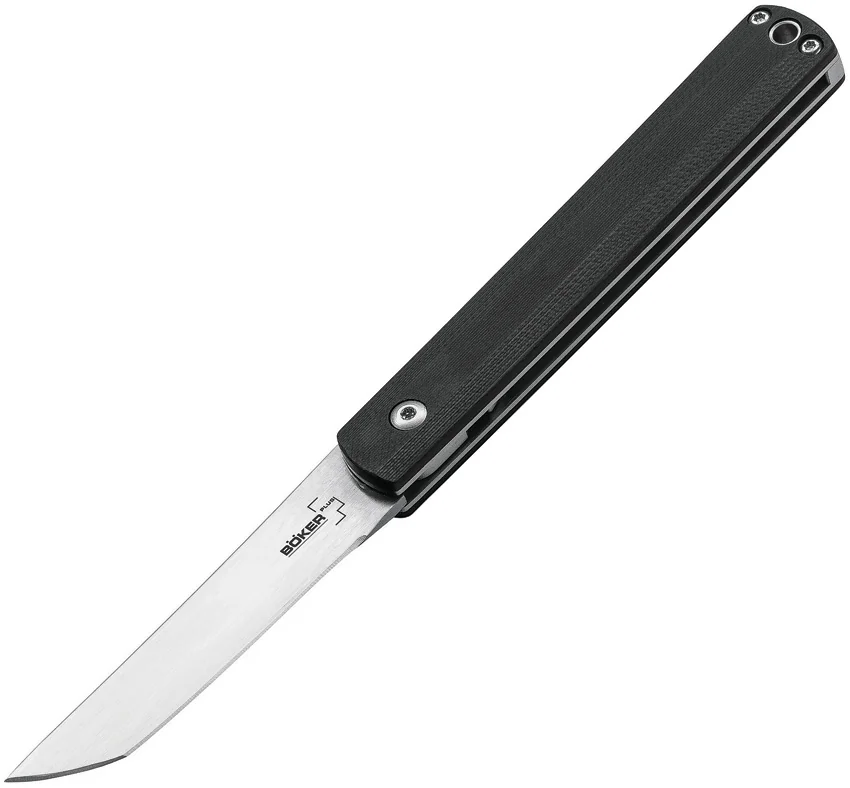 Boker Plus Kansei Wasabi Slip Joint Knife Black G-10 (2.8" Satin) 01BO630