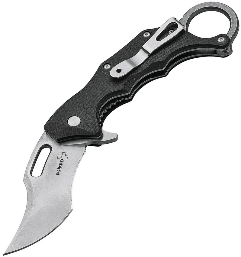 Boker Plus Wildcat XL Karambit Liner Lock Flipper Knife (3.375" Satin) 01BO755