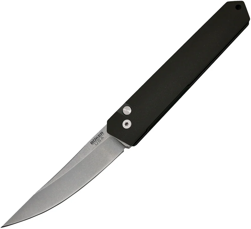 Boker Burnley Kwaiken Automatic Knife Black (3.5" Stonewash) 06EX291 Pro-Tech