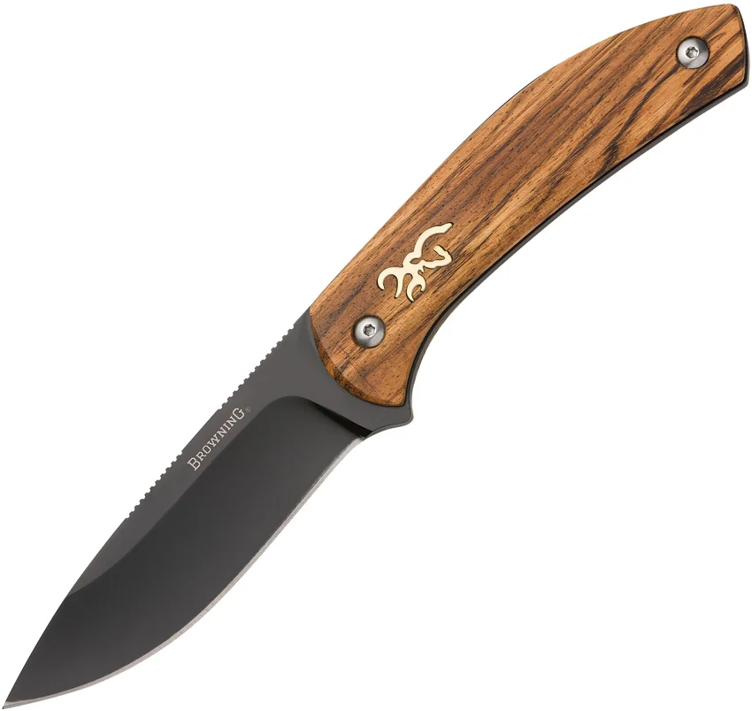 Browning Fixed Blade Zebra Wood