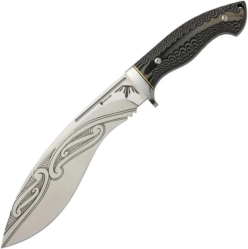 Browning Wihongi Signature Kukri Fixed Blade Knife Gray (9" Satin) 320195BL