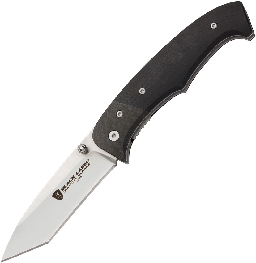 Browning Decoded Spring Assisted Knife Black G-10 (3.125" Satin)