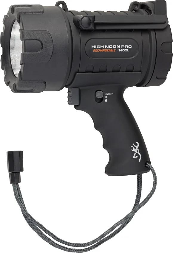 Browning High Noon Pro USB Rechargeable Black Polymer Flashlight