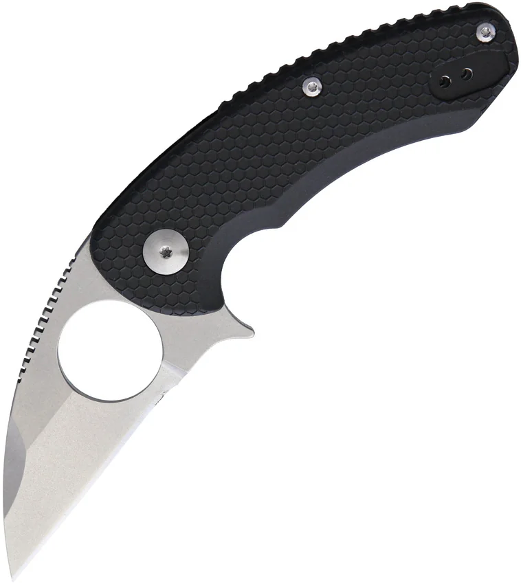 Brous Blades Silent Soldier Liner Lock Knife Black (2.5" Satin D2)