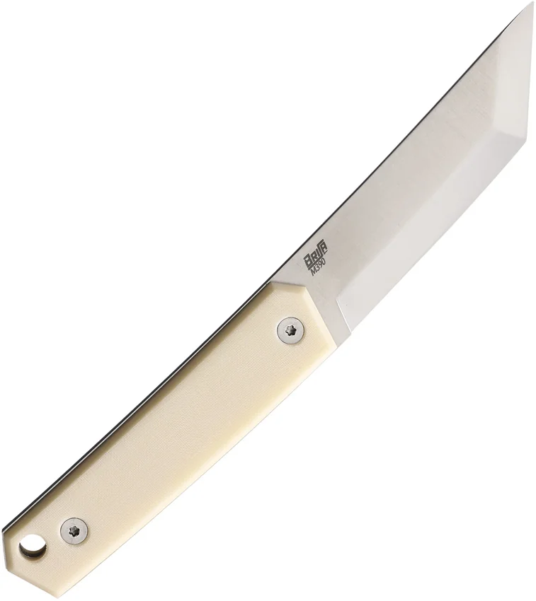 Brisa Knives Kwaiken 90 Fixed Blade Knife Ivory Micarta (3.5" Satin)