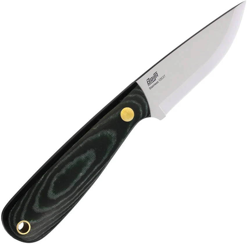Brisa Knives Necker 70 Green Micarta