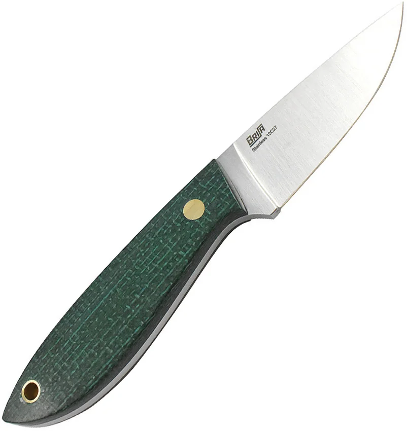 Brisa Knives Bobtail 80 Green Micarta