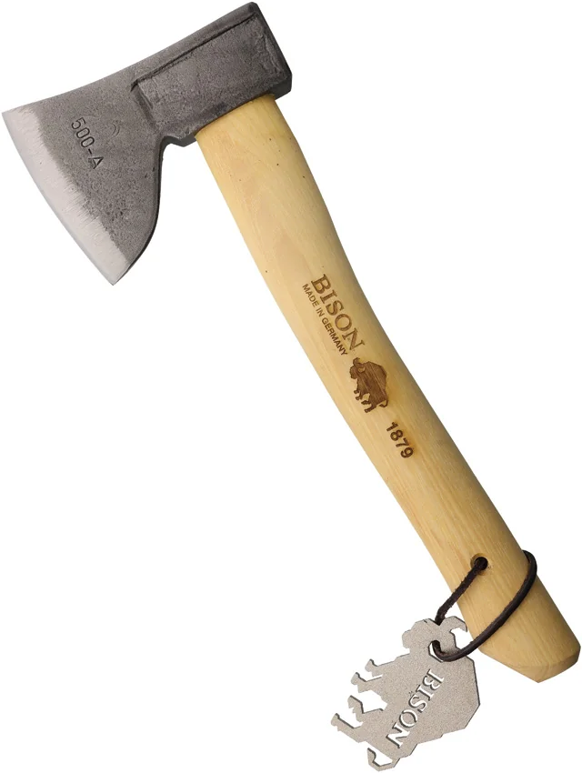 Bison 1879 Hunting Hatchet Hickory 13"
