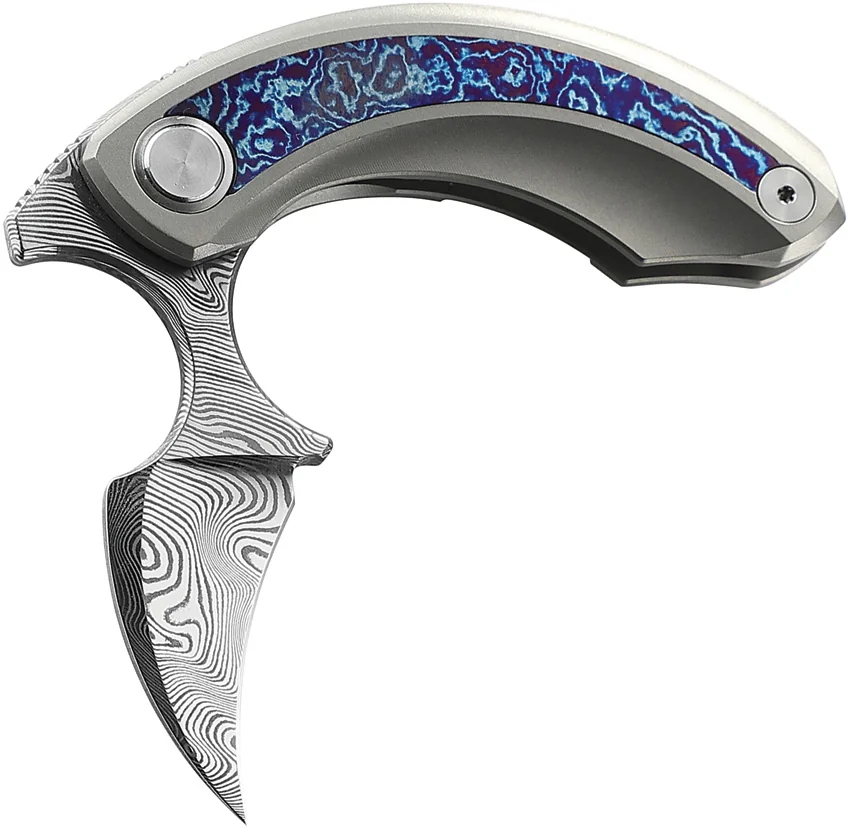 Bestech Knives STRELIT Frame Lock Knife Timascus (2.2" Damascus)
