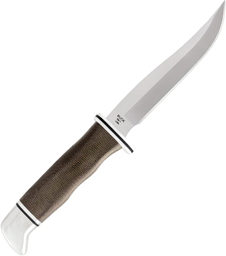 Buck Pathfinder Pro Fixed Blade Knife Green Micarta (5.00" Satin) 0105GRS1-B