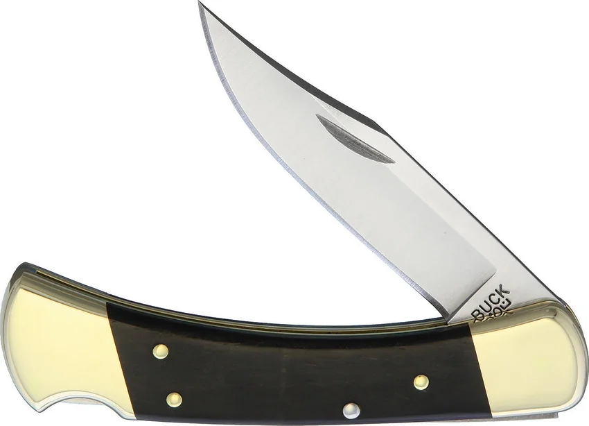 Buck 110 Manual Folding Knife Black Ebony (3.75" Satin) 0110BRS