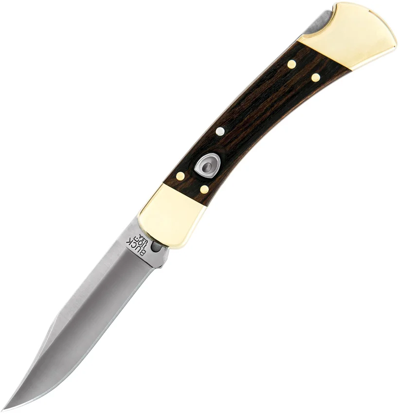 Buck 110 Automatic Lockback Knife Ebony (3.75" Satin)