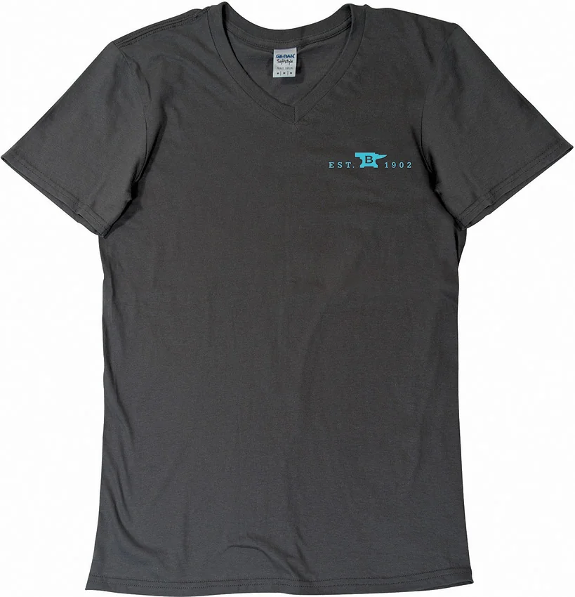 Buck Knives Womens T-Shirt Gray-Teal XL
