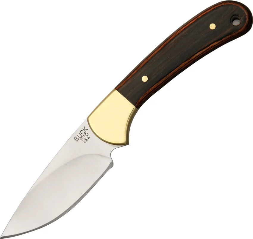 Buck 113 Ranger Skinner Fixed Blade Knife Ebony (3.125" Satin) 0113BRS