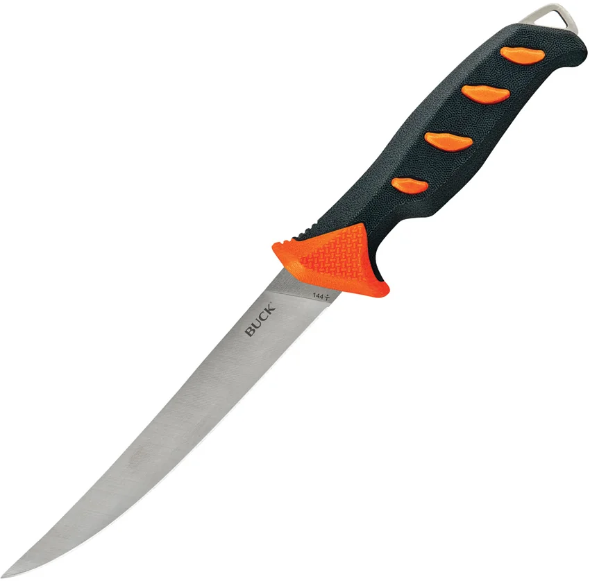 Buck Hookset Fresh Fillet Knife Gray/Orange (6" Satin) 0144ORS