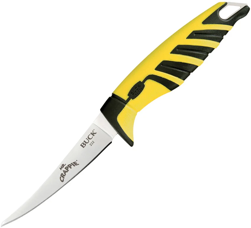 Buck Mr. Crappie Slab Shaver Fixed Blade Knife (4" Satin) 0232YWS