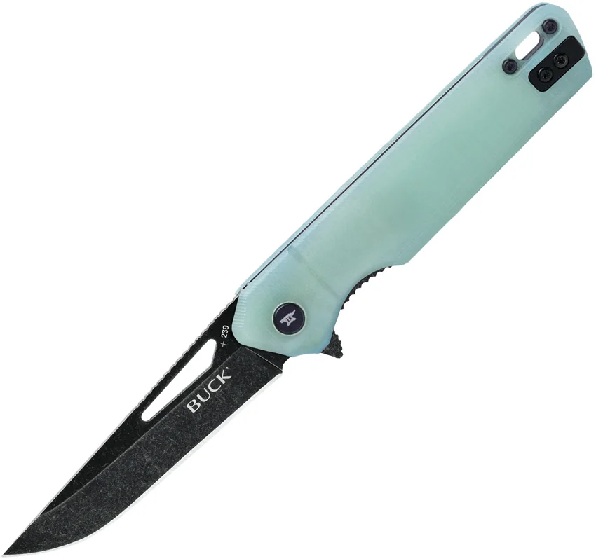 Buck 239 Infusion Liner Lock Knife Jade G-10 (3.25" Black SW) 0239GRS1
