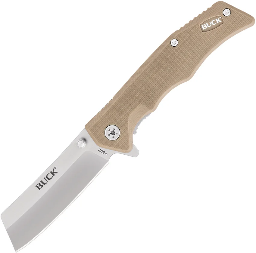 Buck Trunk Liner Lock Knife Tan G-10 (2.875" Satin) 0252TNS