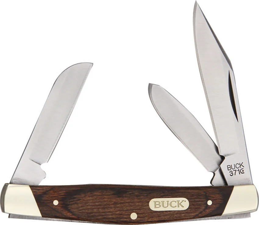 Buck Stockman Knife 4" Woodgrain 0371BRS