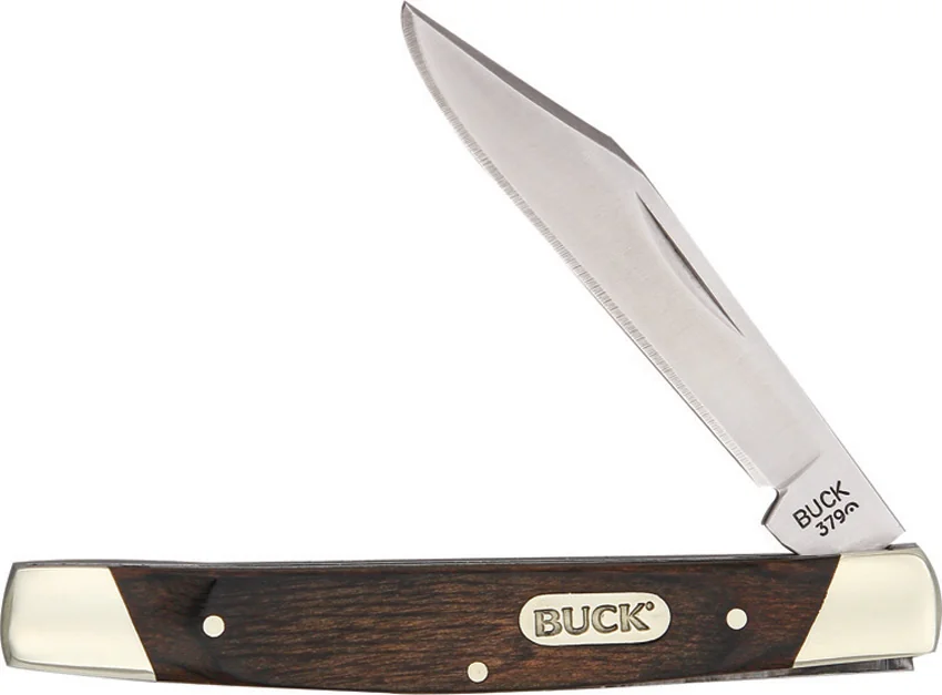 Buck Solo Slip Joint Knife 3" Wood 0379BRS