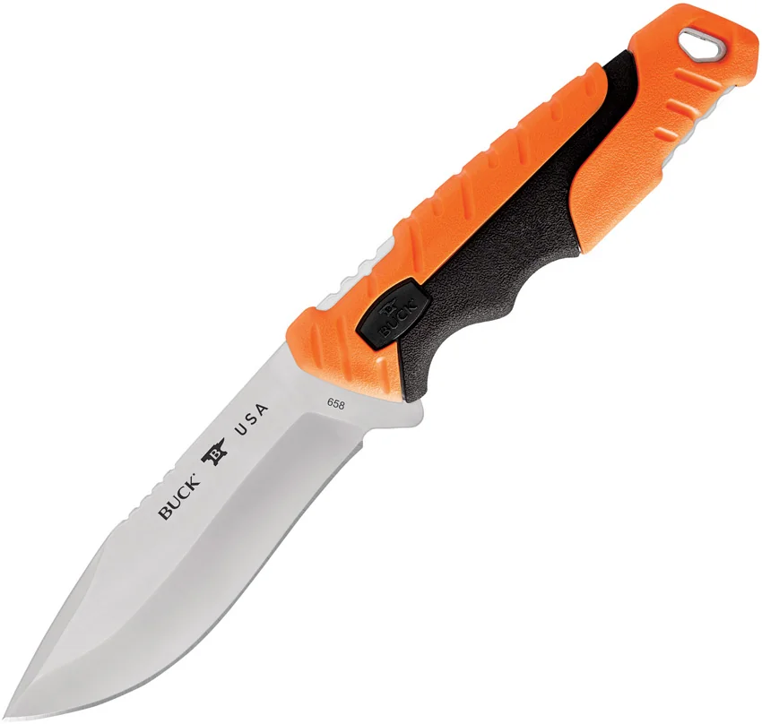 Buck Pursuit Pro Small 3.75" Fixed Blade Knife - S35VN / Orange