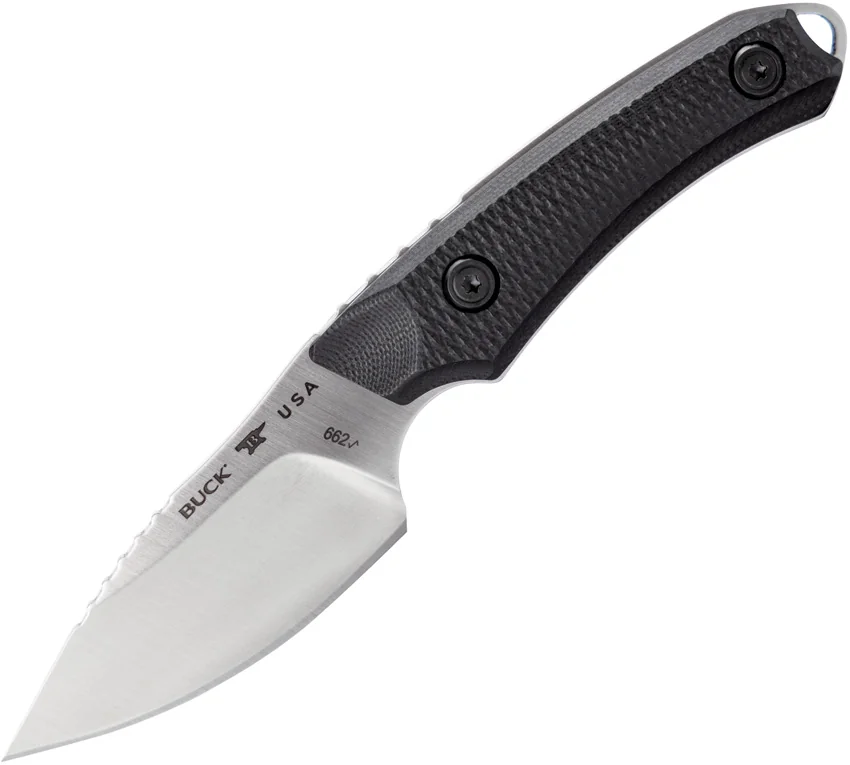 Buck 662 Alpha Scout Elite MagnaCut Fixed Blade Knife Black G-10 (2.9" Satin)