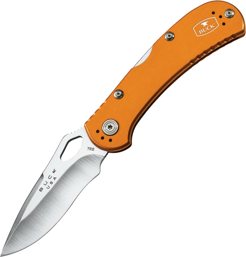 Buck SpitFire Lockback Knife Orange (3.25" Satin) 0722ORS1