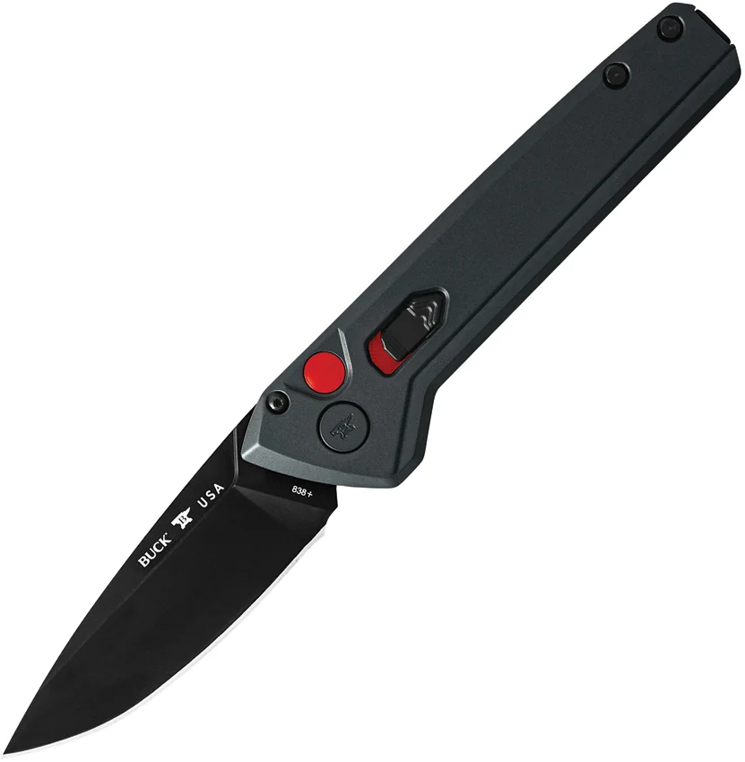 Buck Deploy Automatic Knife Sniper Gray (3" Black) 0838GYS1