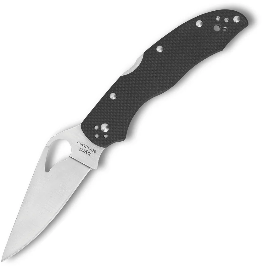 Byrd Harrier 2 Lock Back Knife Black G-10 (3.3" Satin) BY01GP2