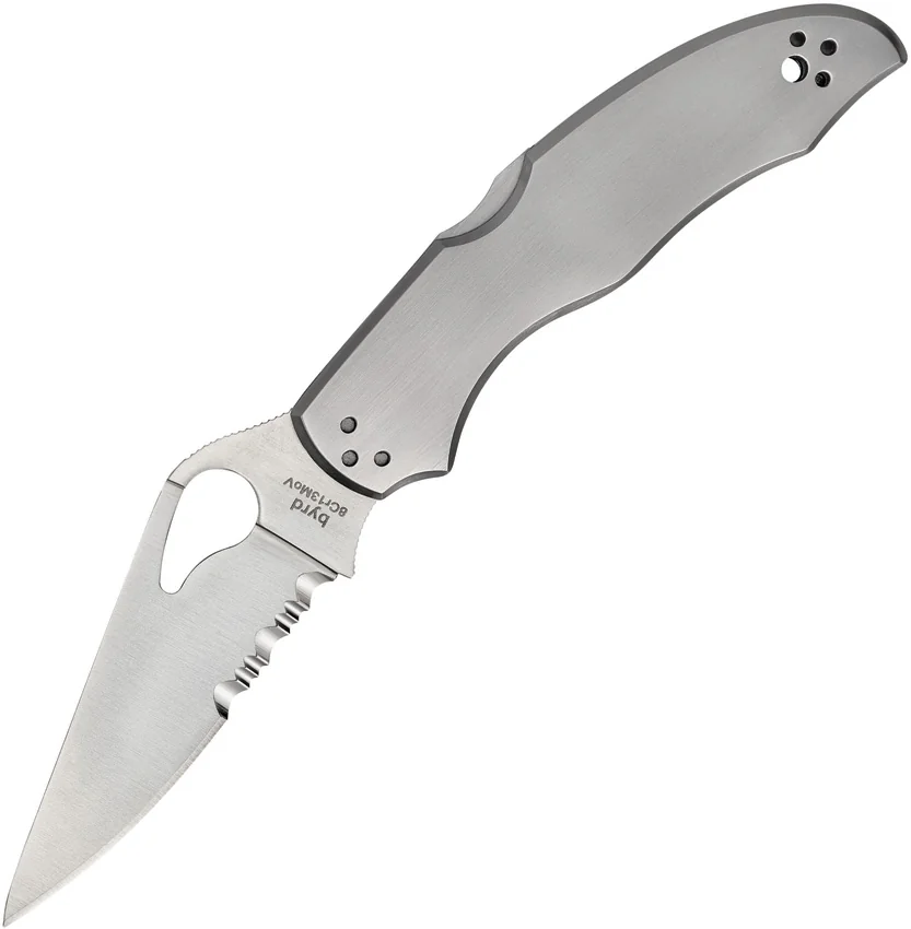 Byrd Harrier 2 Lockback Knife Stainless Steel (3.5" Satin Serr) BY01PS2