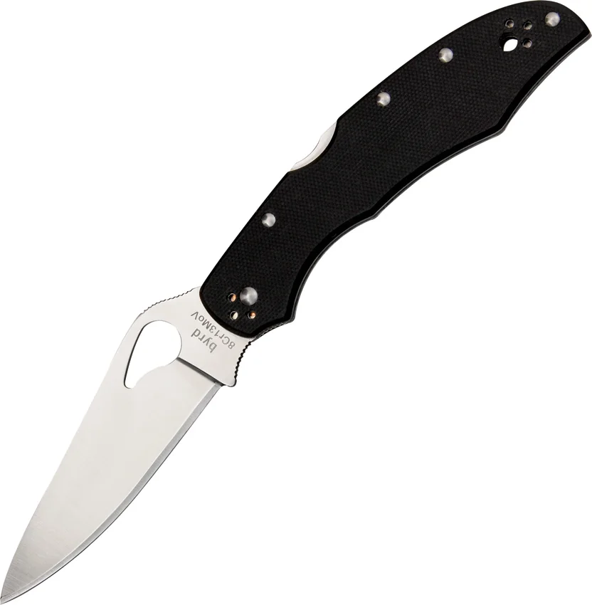 Byrd Cara Cara 2 Lockback Knife Black G-10 (3.75" Satin) BY03GP2