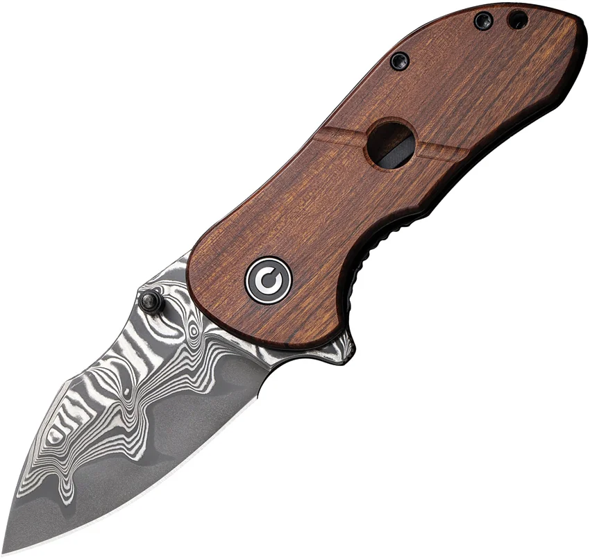 CIVIVI Gordo Knife Guibourtia Wood (2.51" Damascus) C22018C-DS1