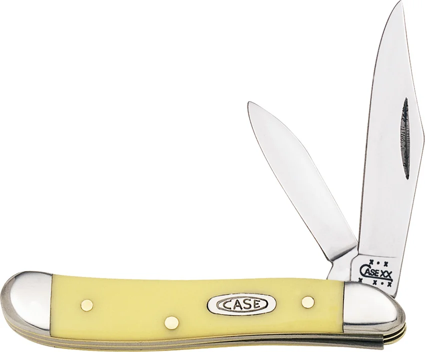 Case Peanut Knife 2.875" Yellow Delrin (3220 CV) 030