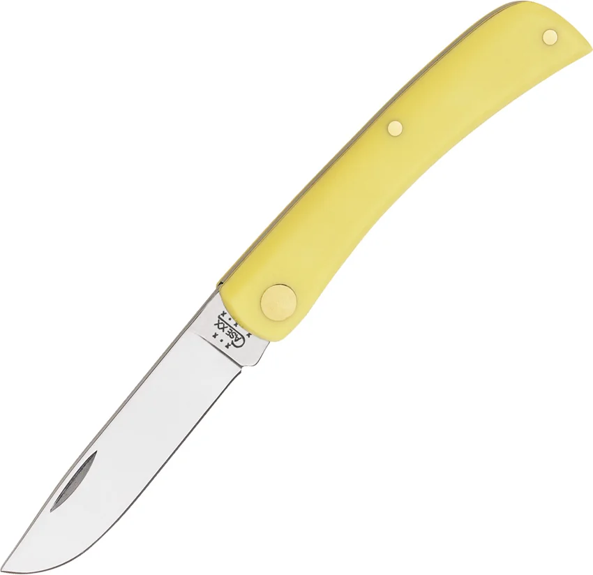 Case Sodbuster Jr. Knife 3.625" Yellow Synthetic (3137 CV) 032
