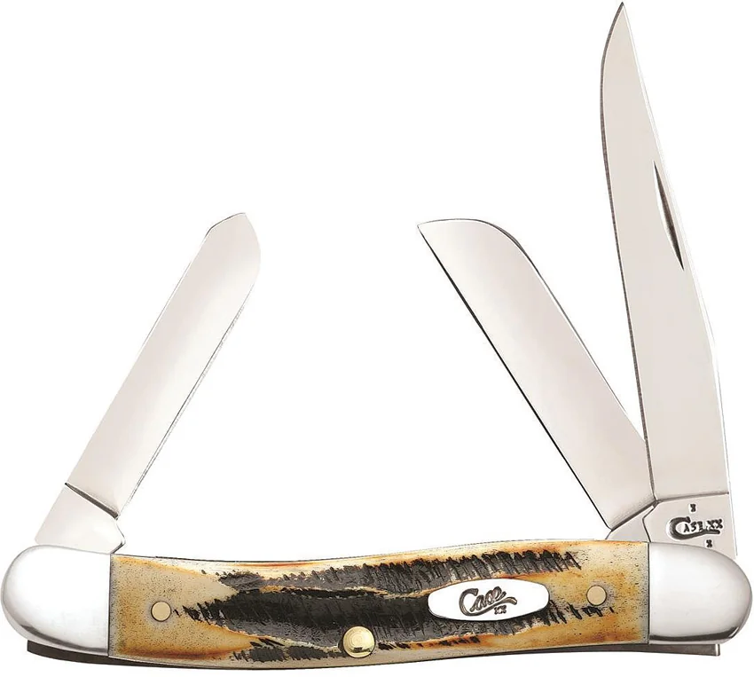 Case Cutlery Medium Stockman Traditional Knife 3.25" Bonestag (6.5318 SS) 03578