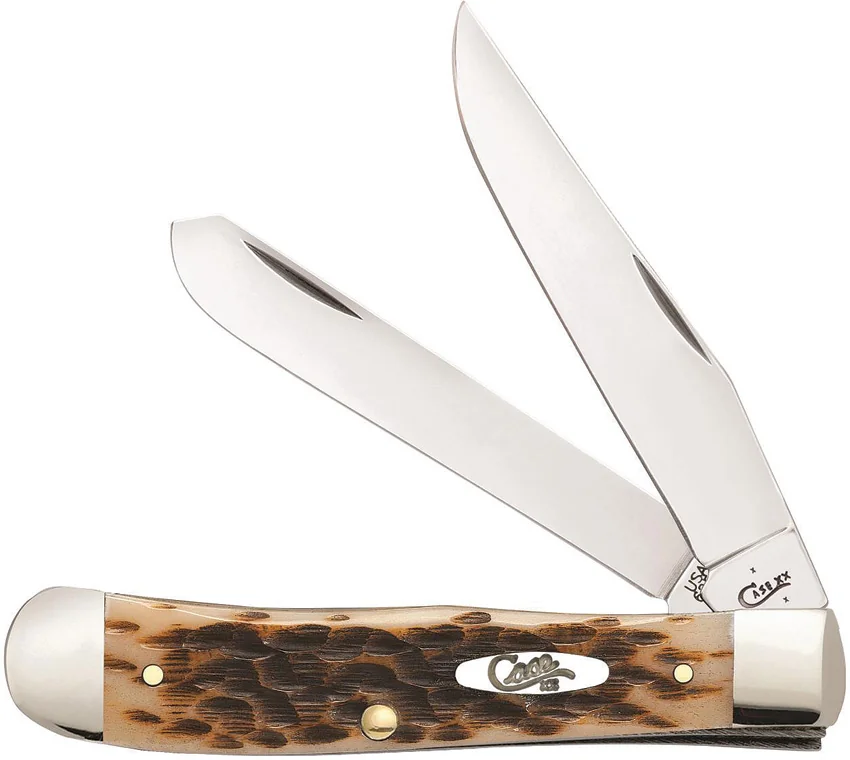 Case Cutlery Trapper Traditional Knife 4.125" Amber Bone (6254C SS) 06540