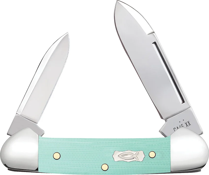 Case Cutlery Baby Butterbean Seafoam Green G 10 (1.90" Polish)