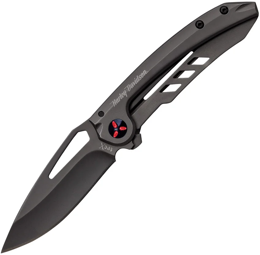 Tec-X TH-1 Frame Lock Knife Black Stainless Steel (2.875" Black) T01183.5 52163