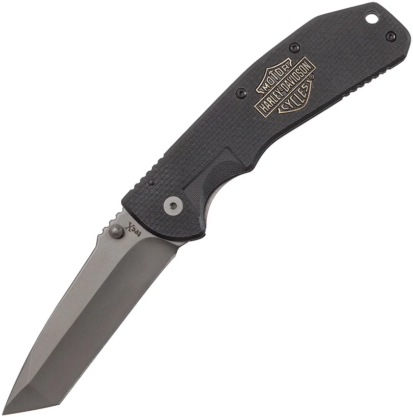 Case Knives TecX Tanto Spring Assisted Knife Black G-10 (3.3" Gray)