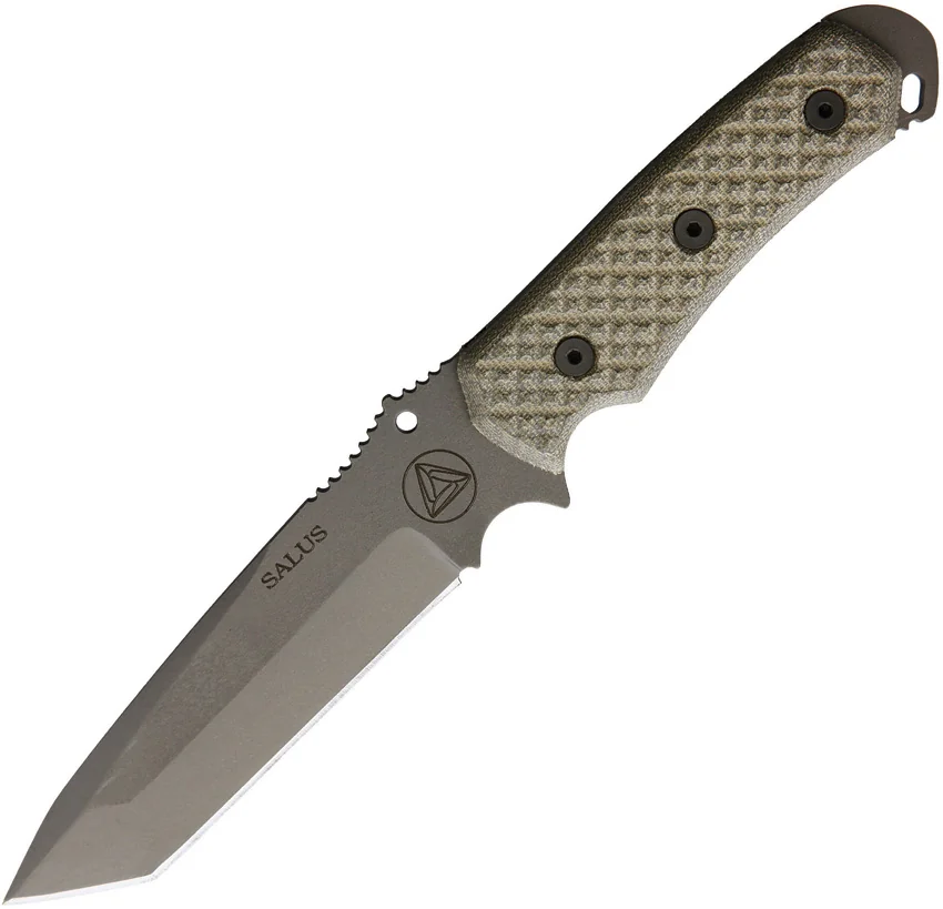 Combative Edge Salus Fixed Blade Green Micarta (5.8" Stonewash)