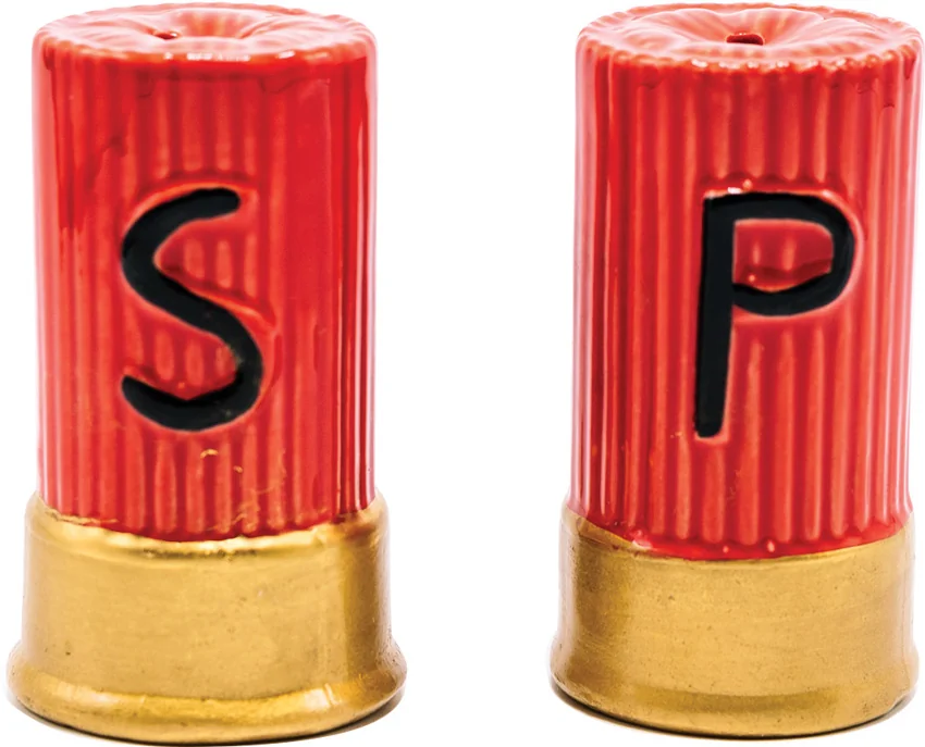 Caliber Gourmet Salt Pepper Shakers Shotgun