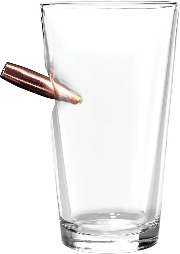 Caliber Gourmet Bullet Pint Glass