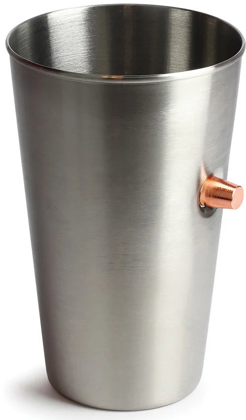Caliber Gourmet Bullet Pint Glass Stainless