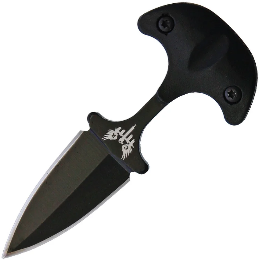 Combat Ready Neck Knife Fixed Blade (1.375" Black) CBR112