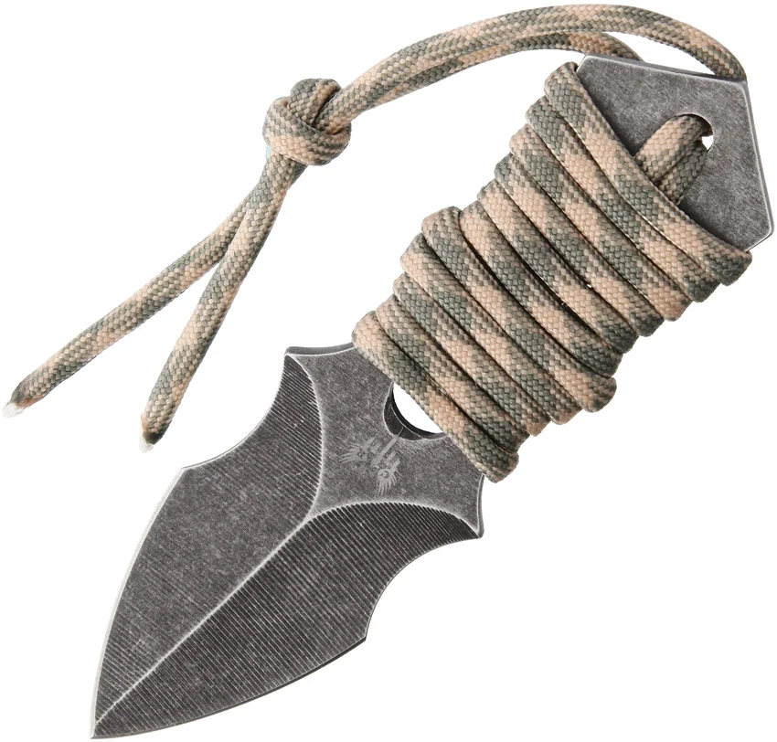 Combat Ready Quick Bait Fixed Blade Knife (2.25" Black Stonewash) CBR346