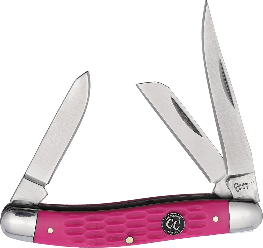 Cattleman's Cutlery Stockman Pink Delrin