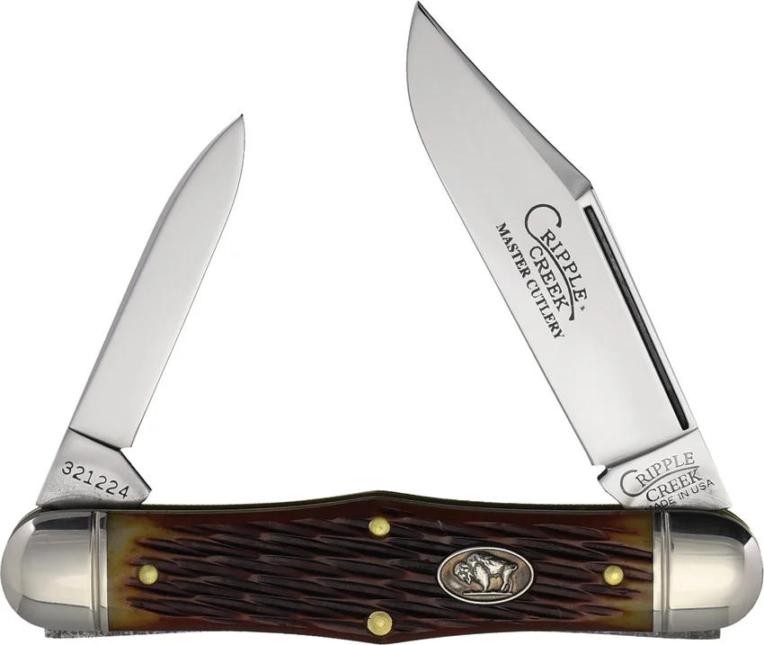 Cripple Creek Engineer Folder Chestnut Bone